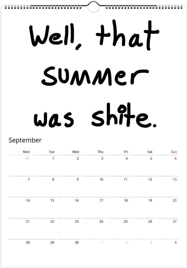 The Awful Calendar - 2026 - Dan Berg