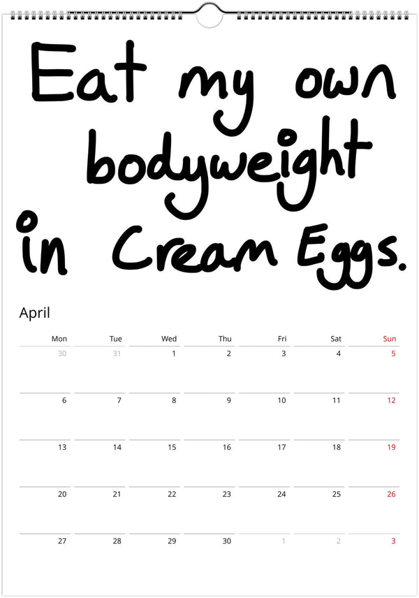 The Awful Calendar - 2026 - Dan Berg