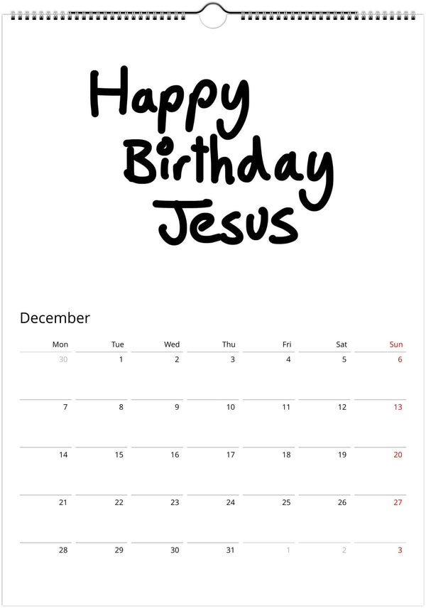 The Awful Calendar - 2026 - Dan Berg