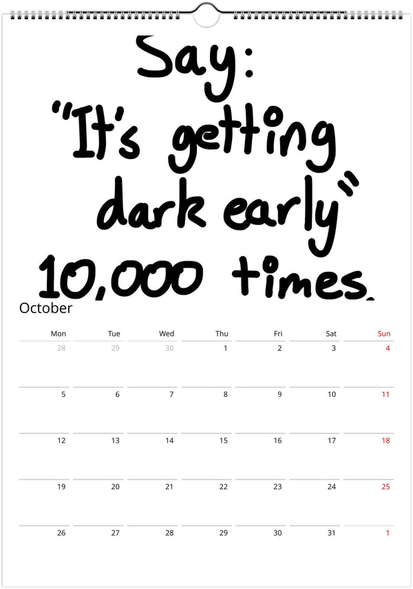 The Awful Calendar - 2026 - Dan Berg